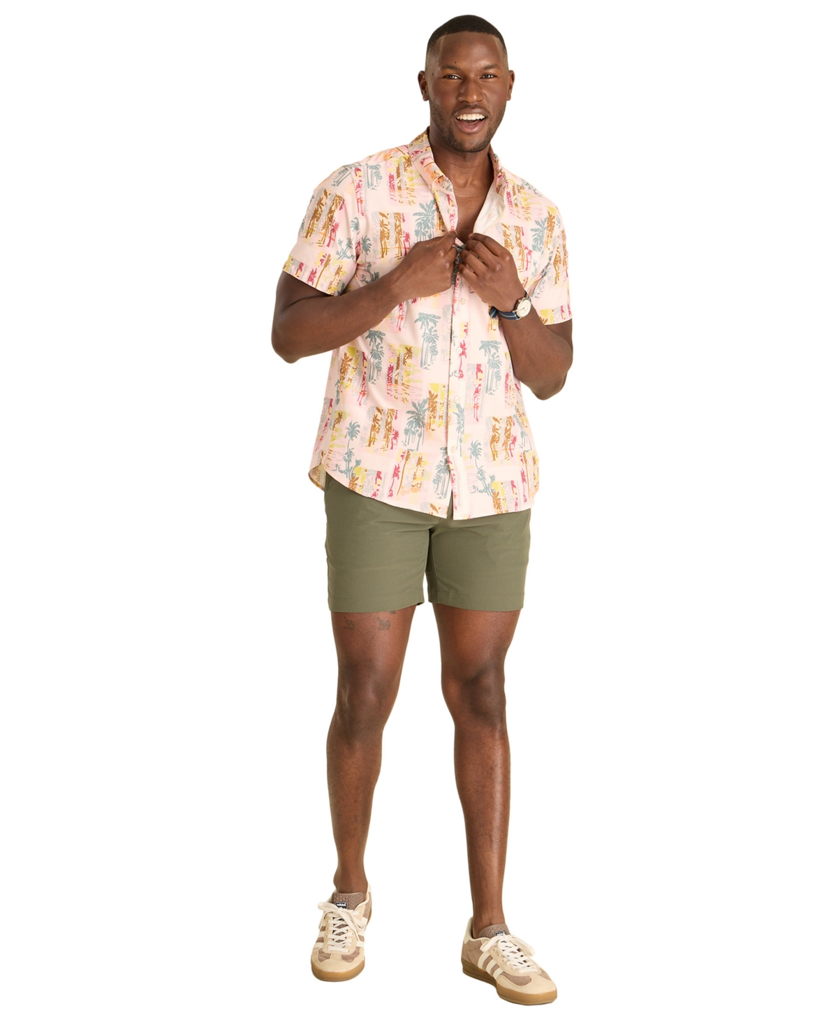Chubbies Men's Theâ Hip To Be Square Performance Friday Shirt In Multi