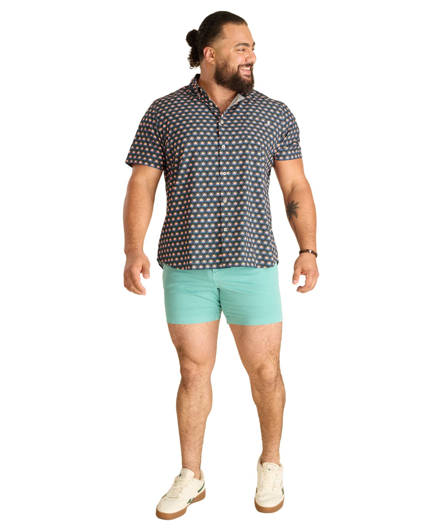 Мужская рубашка Chubbies The Heat Wave Performance Friday, цвет: Тёмно-синий — фото 4
