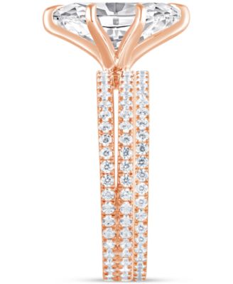 Badgley Mischka Certified Lab Grown Diamond Marquise Bridal Set (3 ct. t.w.) in 14k Gold