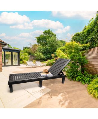 Outdoor Chaise Lounge Chair - for Poolside Tanning, Sunbathing, or Relaxing
