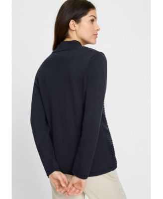 Women's Rib Knit Zip Front Cardigan