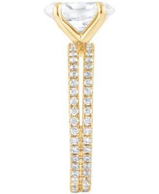 Badgley Mischka Certified Lab Grown Diamond Oval Bridal Set (3 ct. t.w.) in 14k Gold