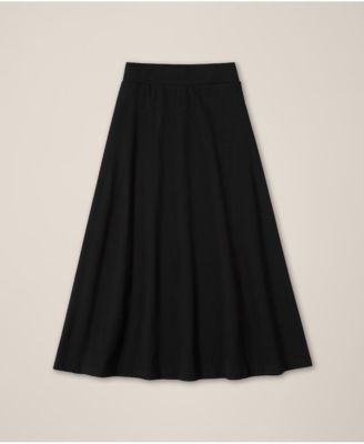 Fit & Flare Midi Skirt