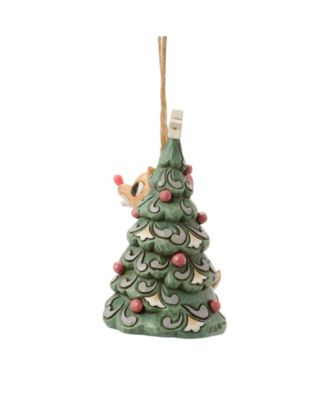 Woodland Rudolph with Tree Hanging Ornament