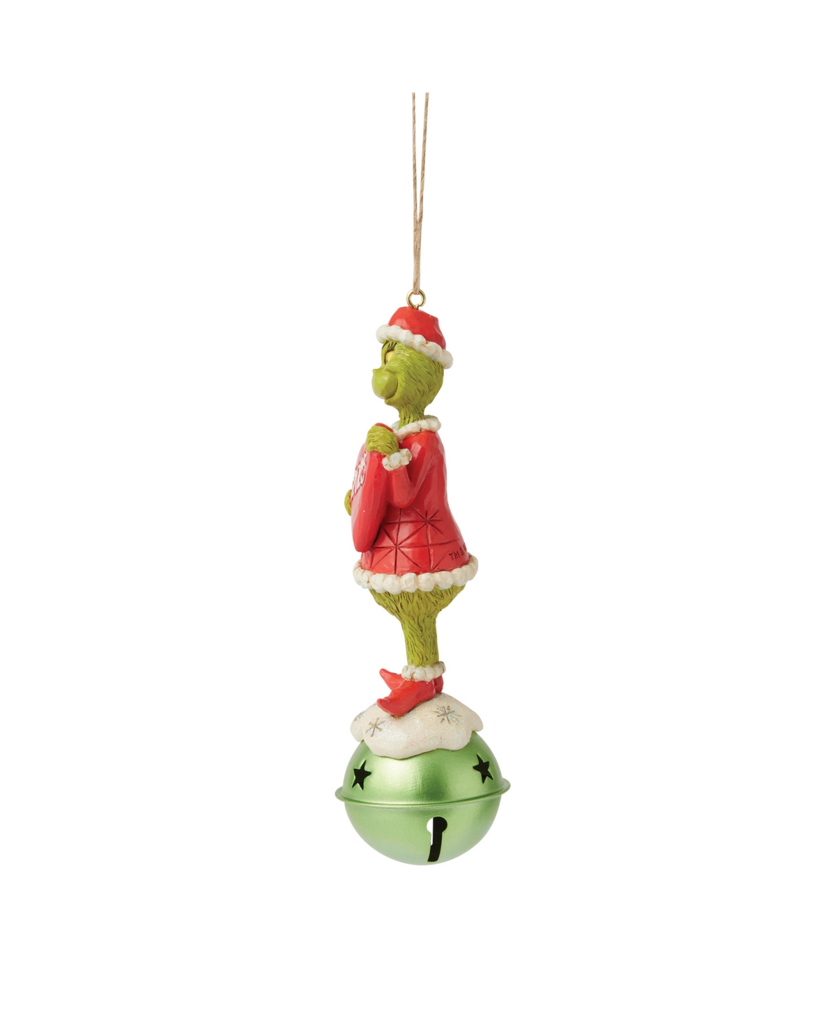 Jim Shore Grinch On Bell Dated 2025 Ornament In Multi
