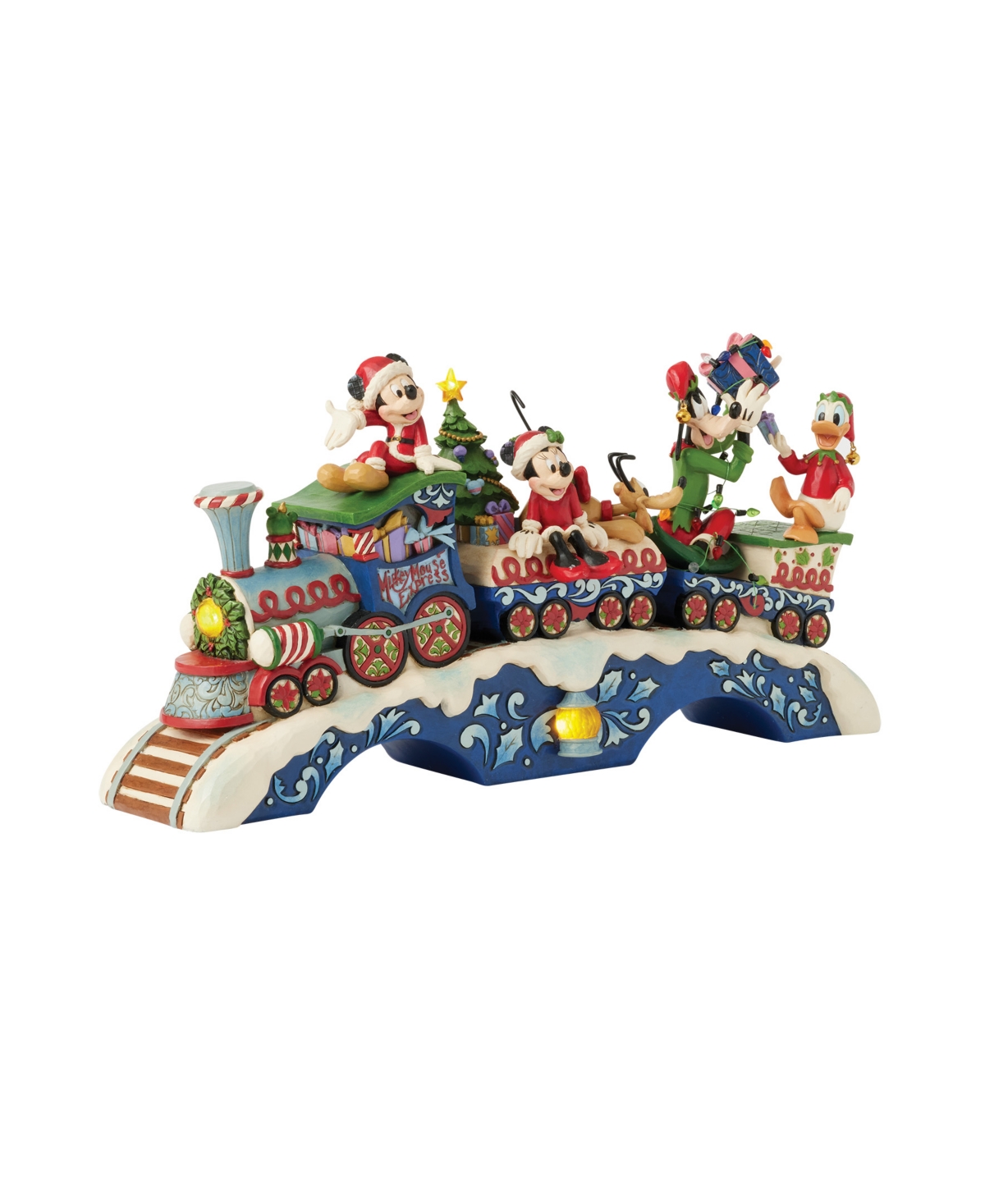 Jim Shore Mickey And Friends Train Figurine In Multi