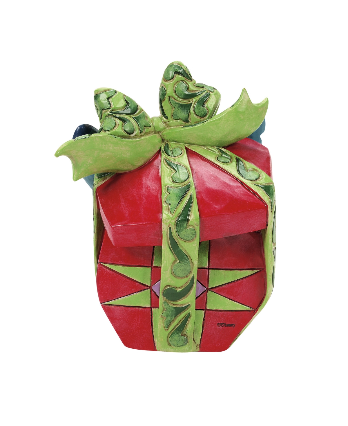 Jim Shore Stitch Tearing Present Figurine In Multi
