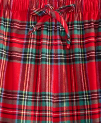 Men's Brinkley Plaid Notch Collar Matching Family Pajamas Set, Created for Macy's