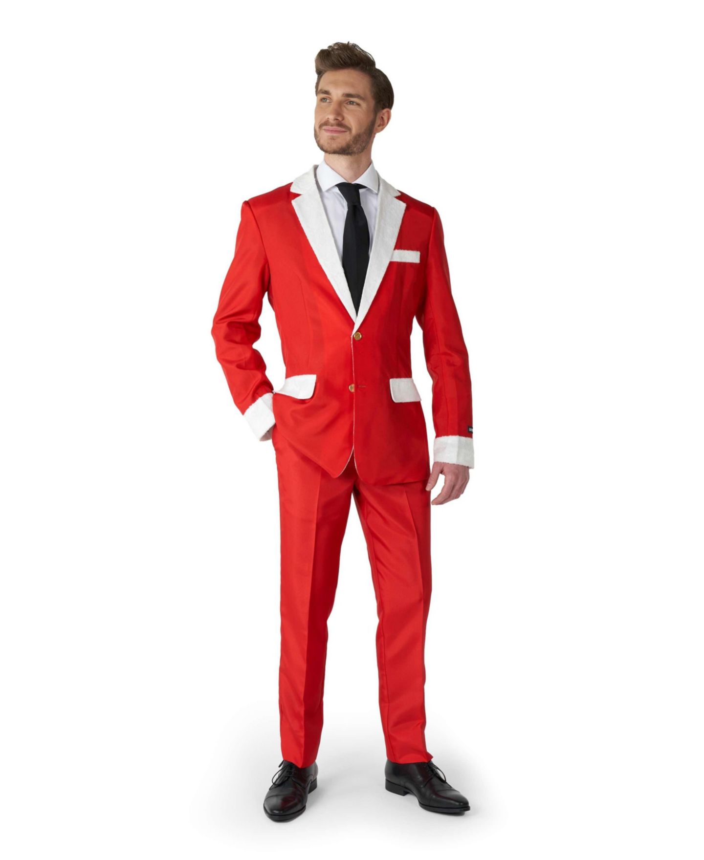 Мужской новогодний костюм Suitmeister Ugly Holiday с нордическим пиксельным узором, цвет: Зелёный — фото 1