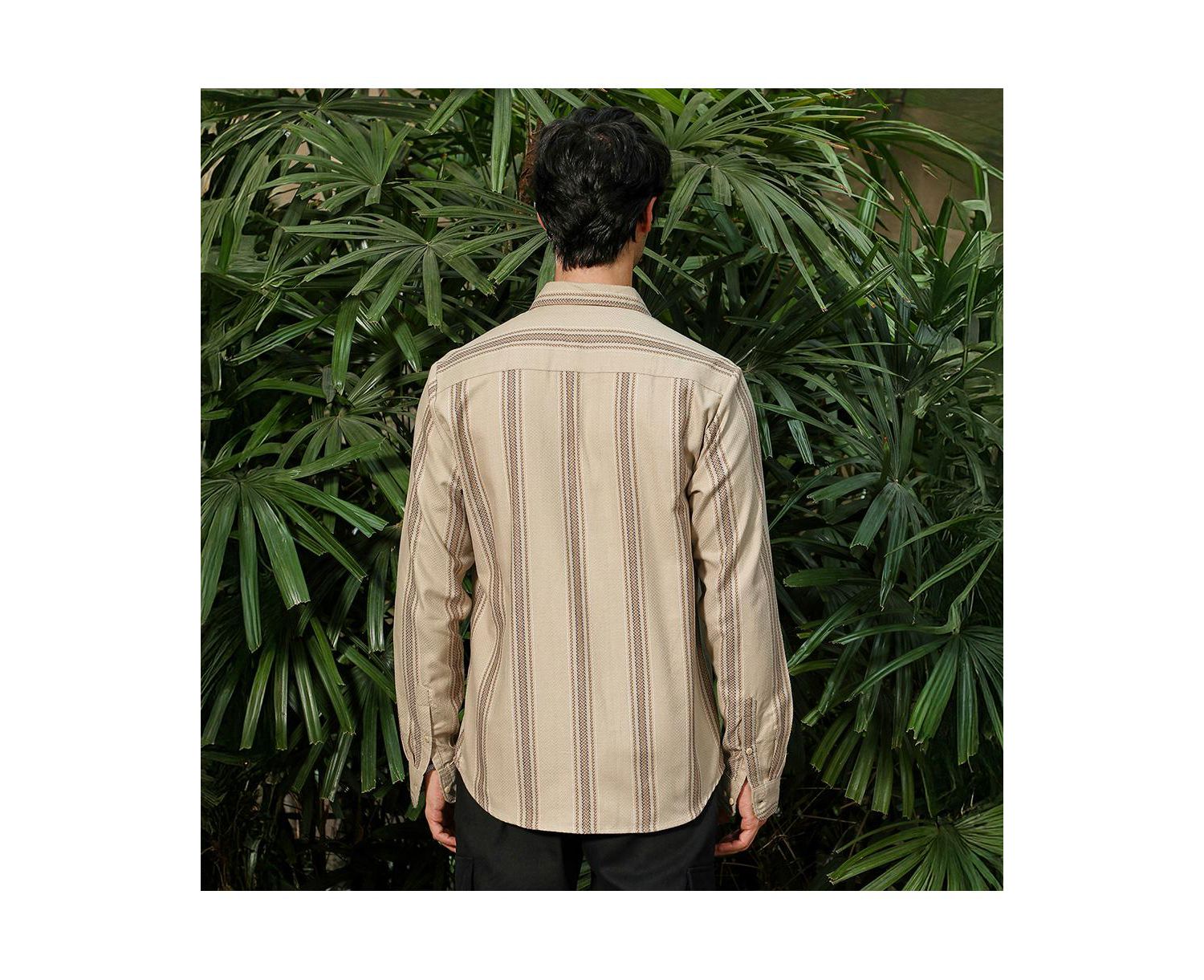 Men's Halo-Striped Shirt