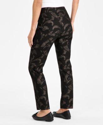 Women's Metallic Jacquard Pull-On Pants, Macy's Exclusive