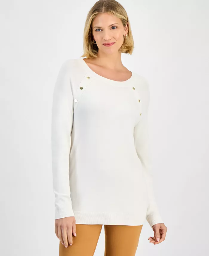 Women's Button-Trim Sweater
