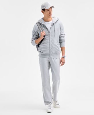 Men's Milano Long Sleeve Double Knit Zip-Front Hoodie, Macy's Exclusive