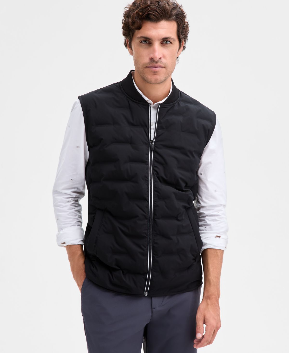 Мужской стеганый жилет Alfatech на молнии спереди, эксклюзивный для Macy's