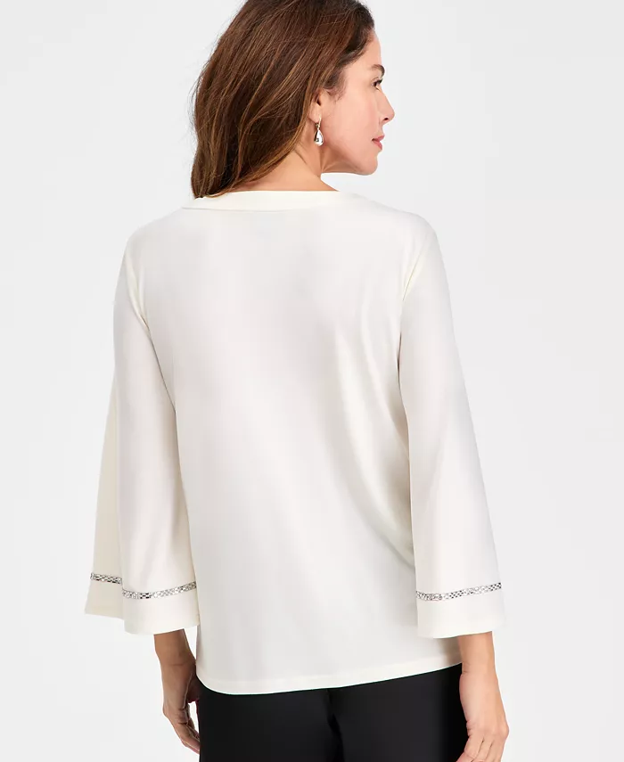 Women's Rhinestone-Embellished Top - thumbnail 6