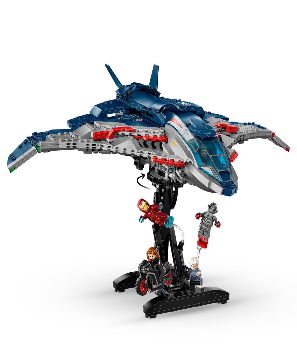 Lego Marvel Avengers: Age Of Ultron Quinjet 76325, 1131 Pieces In Blue