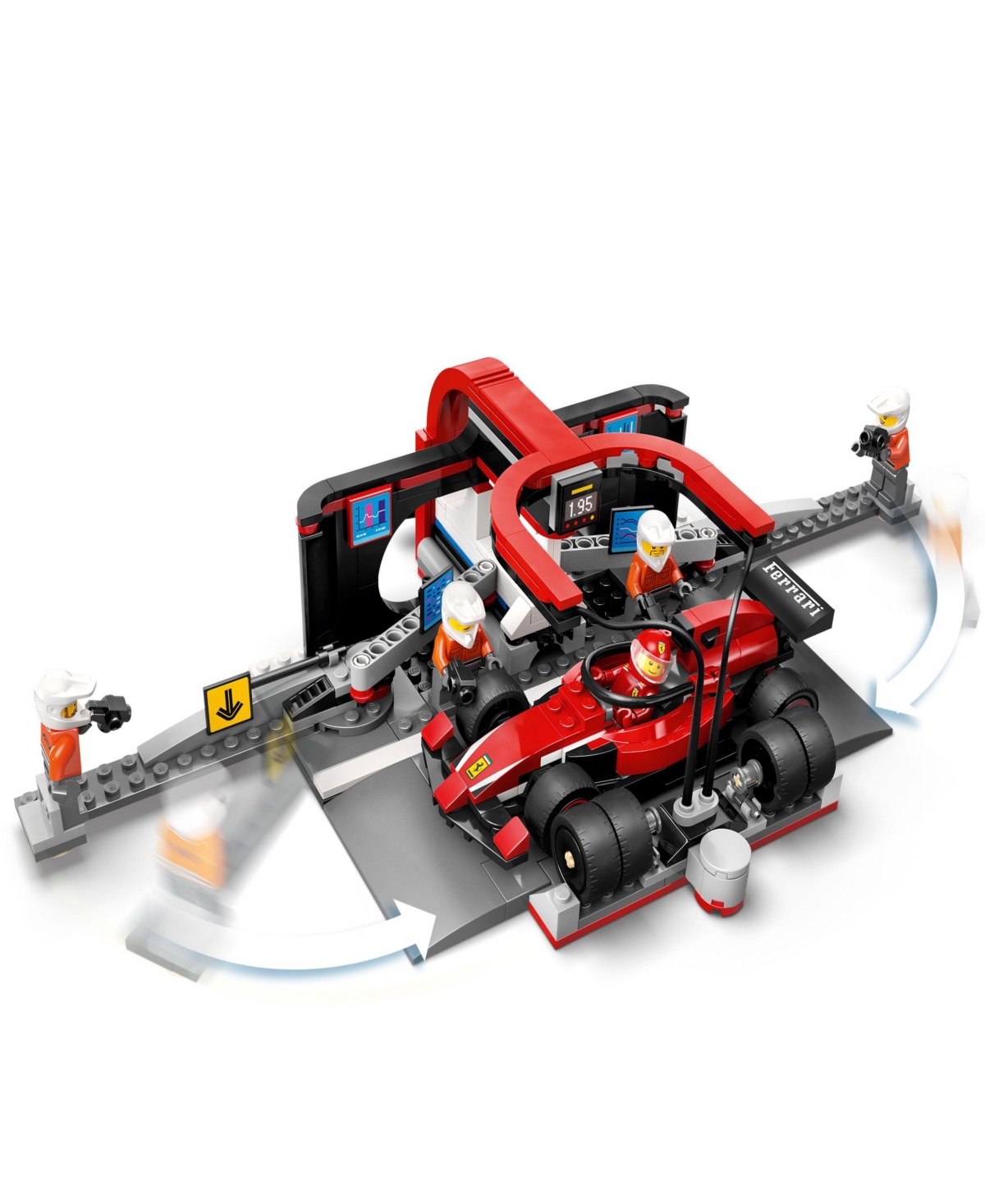 Lego City F1 Pit Stop Pit Crew With Ferrari Car Toy 60443, 322 Pieces In Multi