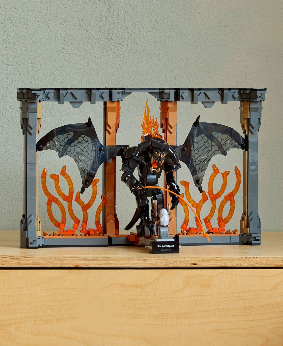Lego Icons The Lord Of The Rings: Balrog Book Nook 10367, 1201 Pieces In Multi