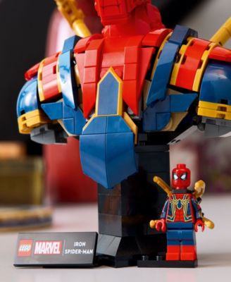 Marvel Iron Spider-Man Bust Building Kit for Adults 76326, 379 Pieces