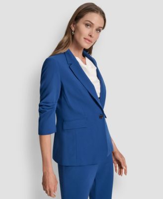 Petite Ruched Sleeve Jacket