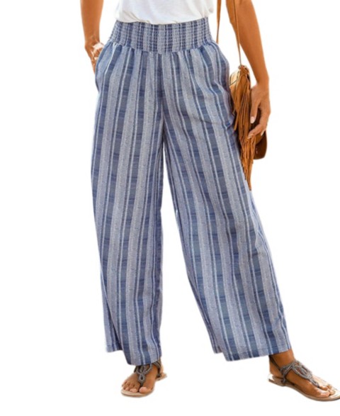 Женские брюки LASCANA Women's Striped Wide Leg Pants