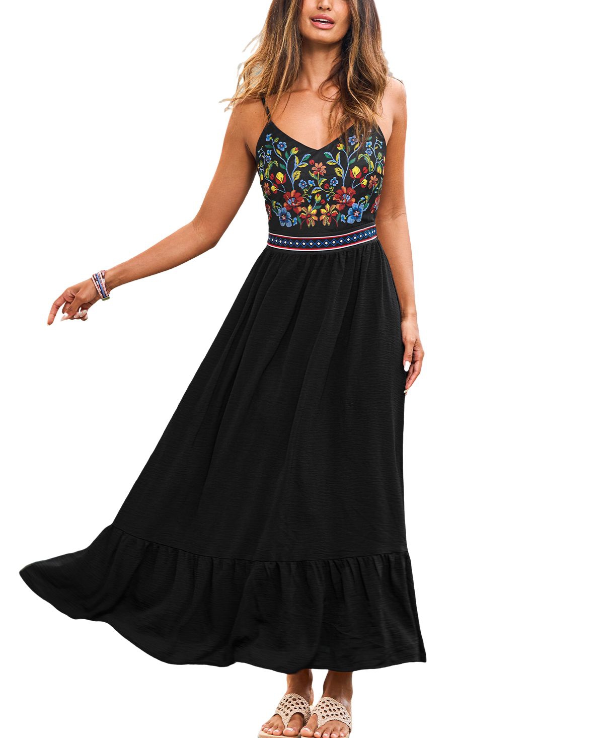 Cupshe Women's Bloom On Floral Maxi Beach Dress