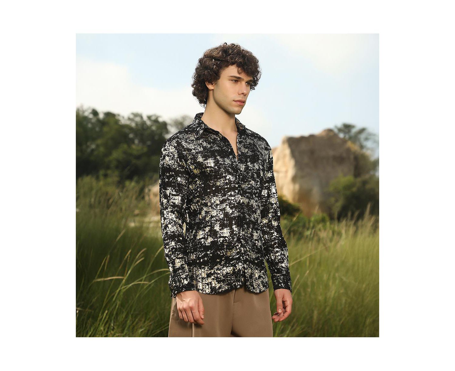 Textured Foil Shirt