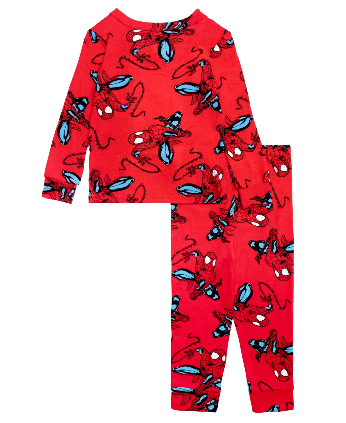 Ame Toddler Boys 2-piece Spiderman Tight Fit Pajama Set In Red