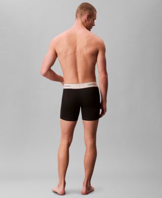 Men's 3-Pack Stretch Cotton Boxer Briefs