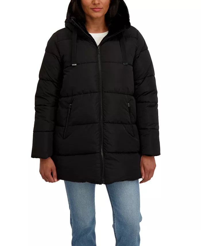 Women's 3/4 Reversible Puffer Jacket - thumbnail 6