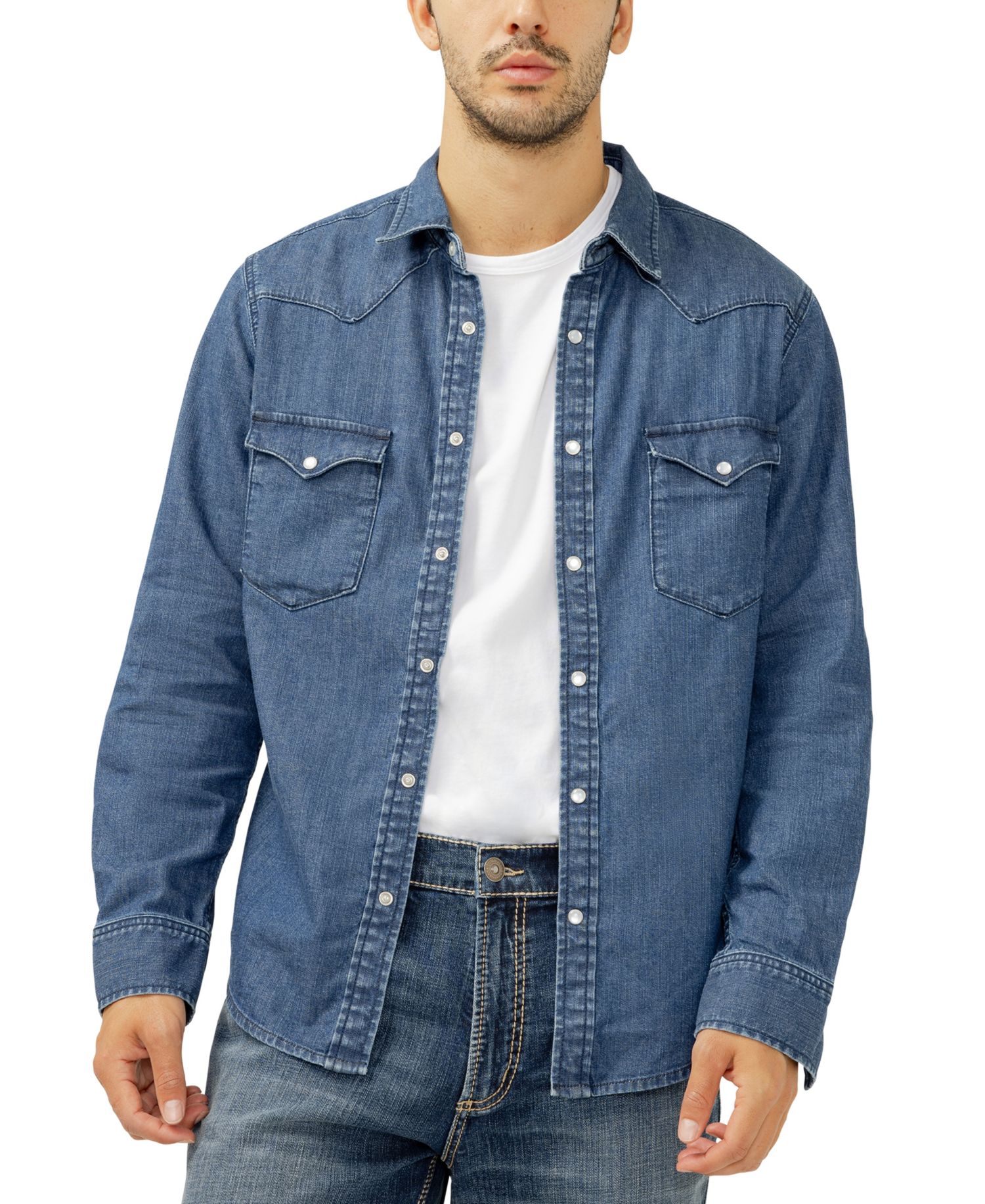 Men's Denim Western Shirt