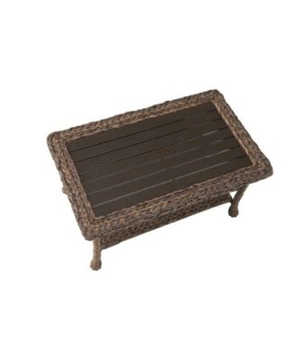 Faux Sea Grass Resin Rattan Coffee Table