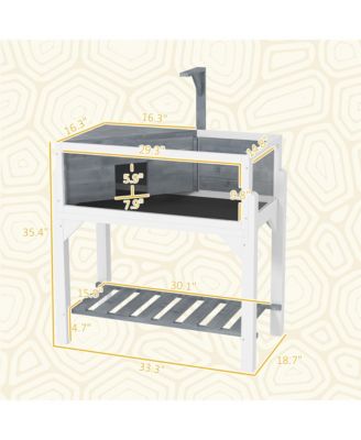 Tortoise Habitat with Storage Shelf, Wooden Tortoise Enclosure,