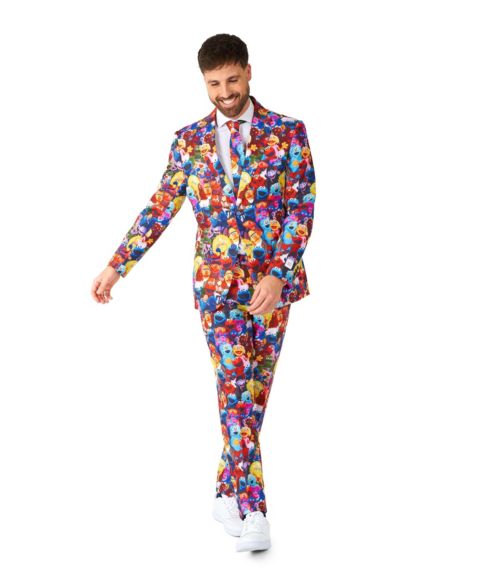 Мужской костюм OppoSuits Sesame Street узкого кроя, Multicolor, цвет: Miscellaneous