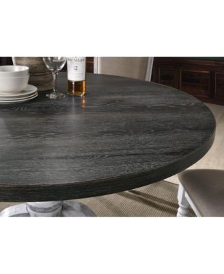 Iris Weathered White Wood 5-Pc Dining Set