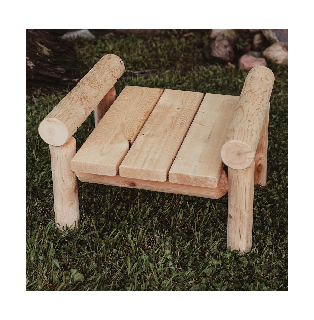 Contoured Comfort Cedar Log Ottoman