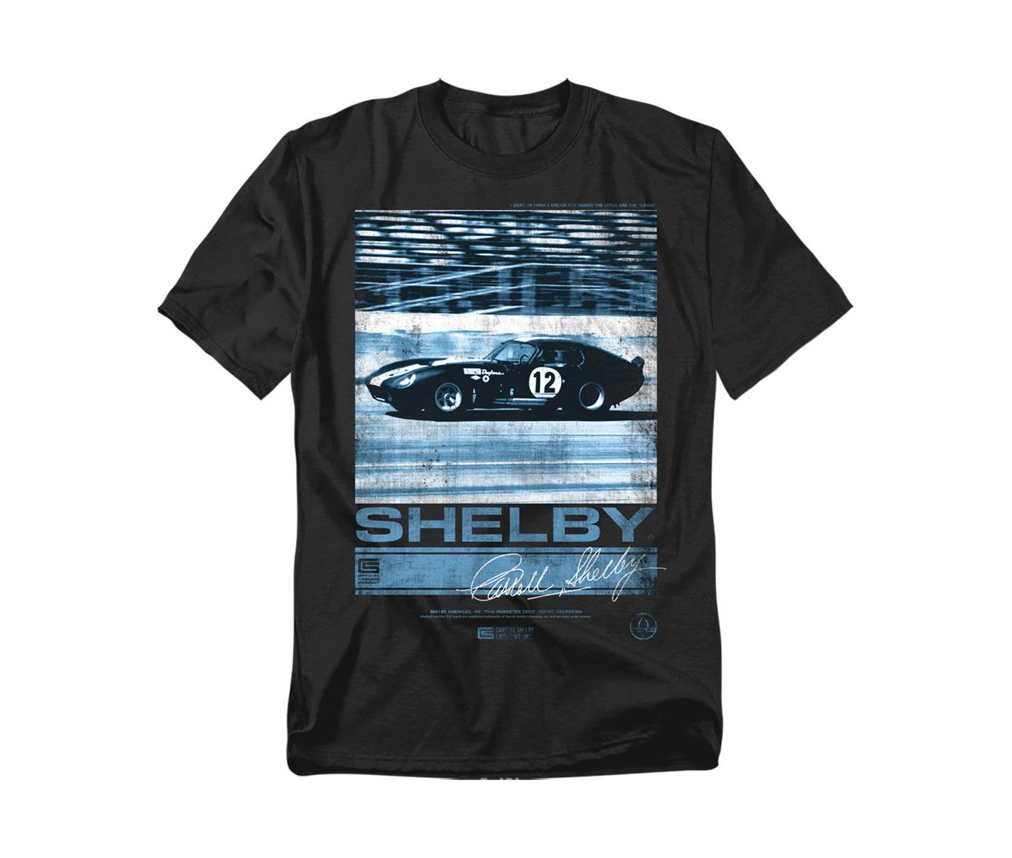 Мужская футболка Shelby Cobra At Speed, цвет: Чёрный — фото 1