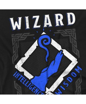 Big & Tall Dungeons Dragons Wizard Intelligence Wisdom T-Shirt