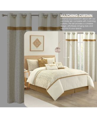 Marisella Leaves 9-Pc. Comforter Set, California King