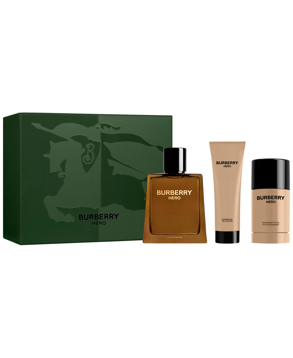 Мужской набор из 3 предметов Подарочный набор парфюмерной воды Hero