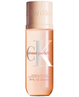 Calvin Klein - Sheer Peach Unisex Hair & Body Perfume Mist, 7.9 oz.