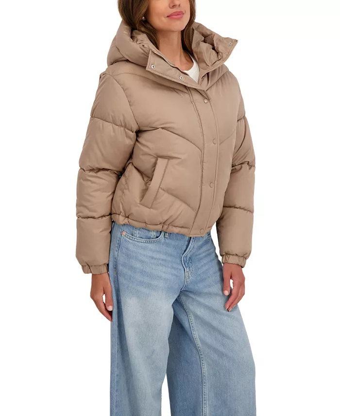 Juniors' Juniors' Short Hooded Puffer Jacket - thumbnail 3