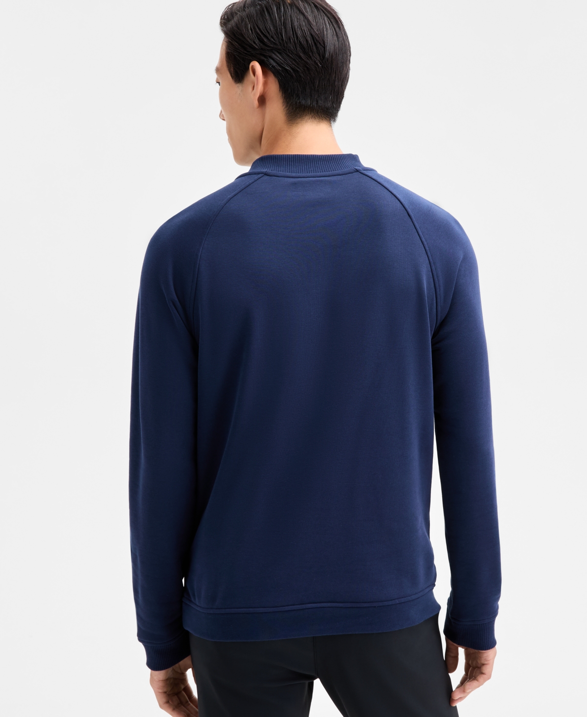 Alfani Men's Long Sleeve Quarter-Snap French Terry Sweatshirt, Macy's Exclusive