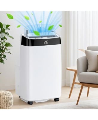 10,000 BTU Portable Air Conditioner - 3-in-1 Cooling, Fan & Dehumidifier, Includes Window Kit, Exhaust Hose, 24H Timer, Cools 450 Sq. Ft