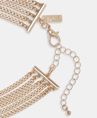 Pav&eacute; Multi-Chain Statement Necklace, 17" + 3" extender, Macy's Exclusive