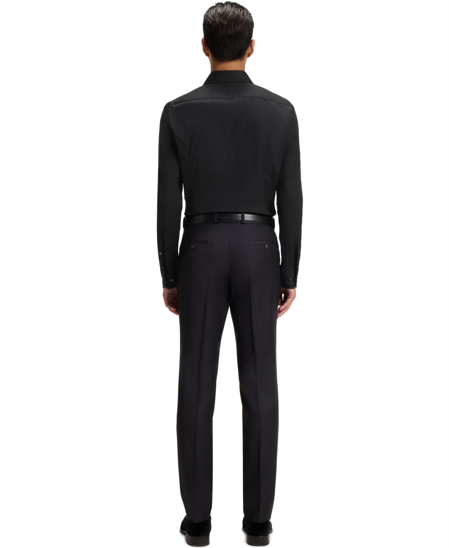 Men's Slim-Fit Poplin Dress Shirt