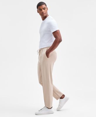 Men's Alfatech Regular-Fit Compact Textured Ponte-Knit Pants, Exclusively at Macy's 