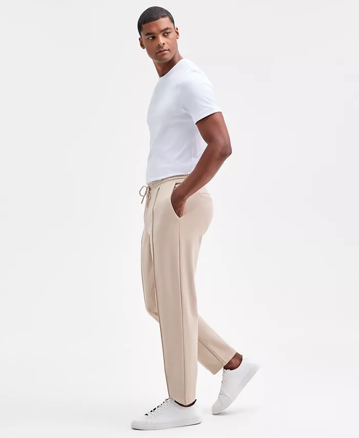 Men's Alfatech Regular-Fit Compact Textured Ponte-Knit Pants - thumbnail 3
