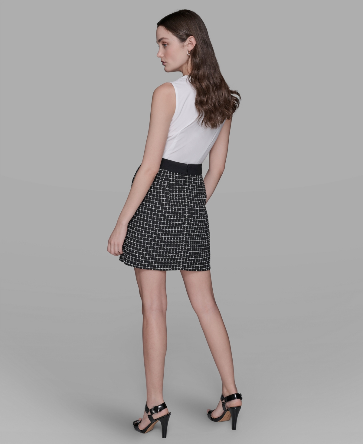 Karl Lagerfeld Paris Women's Tweed Pencil Skirt