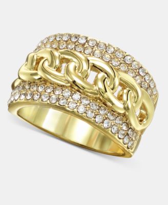 I.N.C. International Concepts - Pav&eacute; & Chain Band Ring
